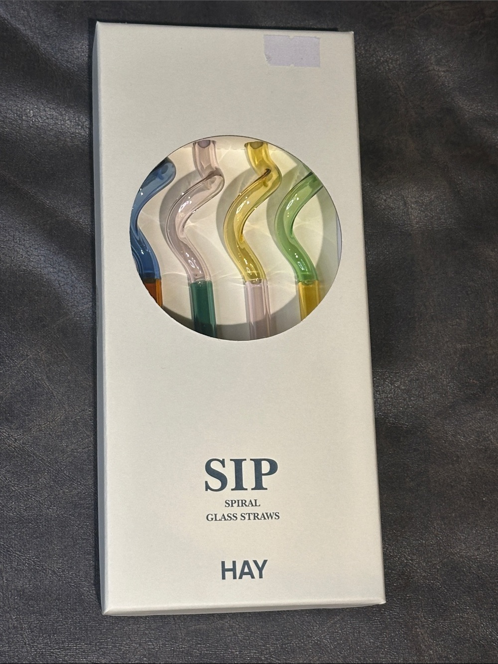 HAY SIP Spiral Glass Straws - Multicolor Set